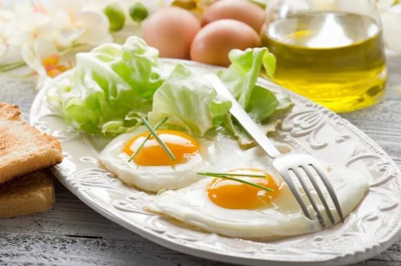 Telur hancur untuk diet Dukan